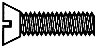 Heavy-Duty Brass Flat Head Screws – 12 Pack, .32 x .12cm!